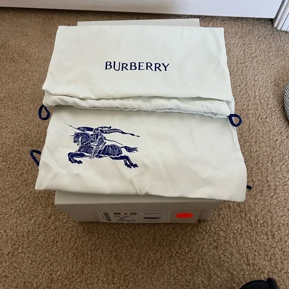 Burberry Women's mesh Metallic Silver ballerina - Picture 6 of 6